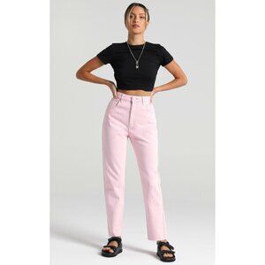 Abrand X Dyspnea A '94 High Slim Jeans in Pink NWT Size 26